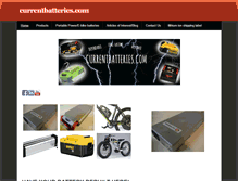 Tablet Screenshot of currentbatteries.com